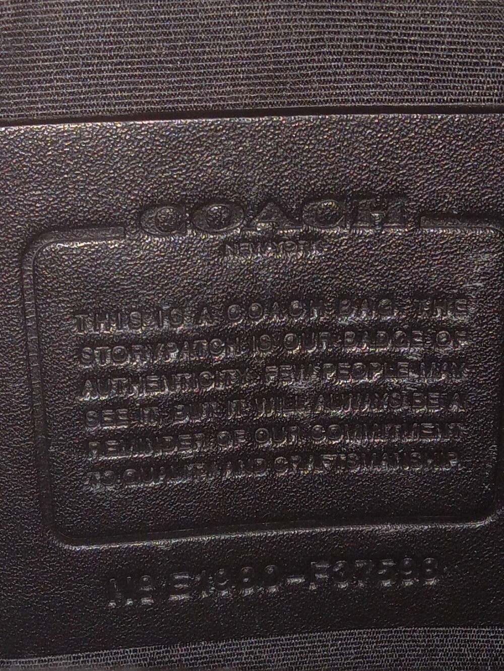 Coach Graham Pack in black smooth calf leather - Picture 5 of 5